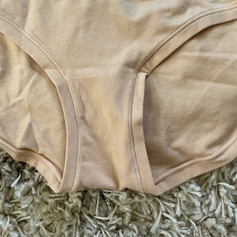 Auden Womens Cotton 4-Way Stretch Bikini Underwear Nude Tan Size M 8-10 NWT - Picture 7 of 9